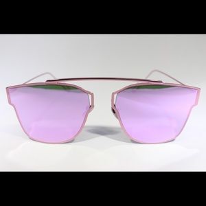Pink/ lavender sunglasses with pink mirror lenses